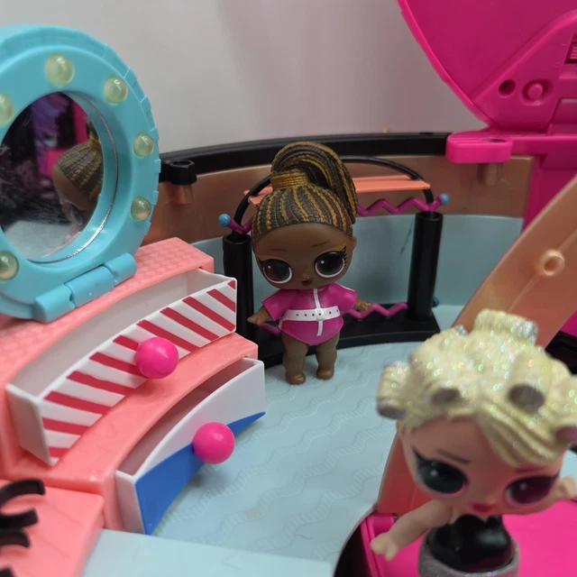 LOL SURPRISE HAIR Salon Beauty Case Playset With 5 Dolls & Working ...