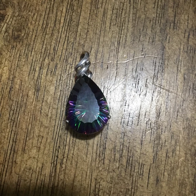 Beautiful Sterling Silver Fashion Necklace Pendant 8.9G