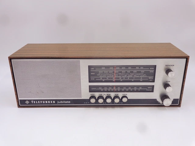 POSTE RADIO TELEFUNKEN JUBILATE 301a FONCTIONNE VINTAGE RADIO FM ANNEES 70