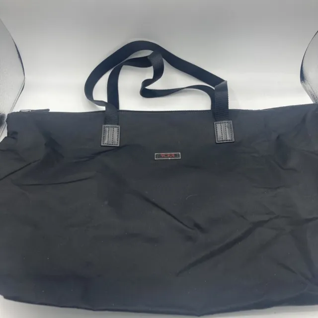 Tumi Voyageur Just in Case Tote Bag Black Carry On Luggage Laptop Packable