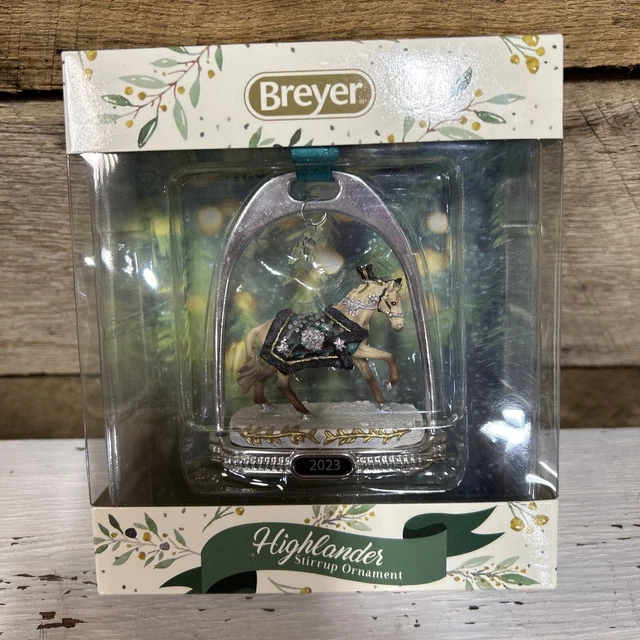 BREYER NEW * Highlander Stirrup Ornament * 2023 Christmas Holiday Model