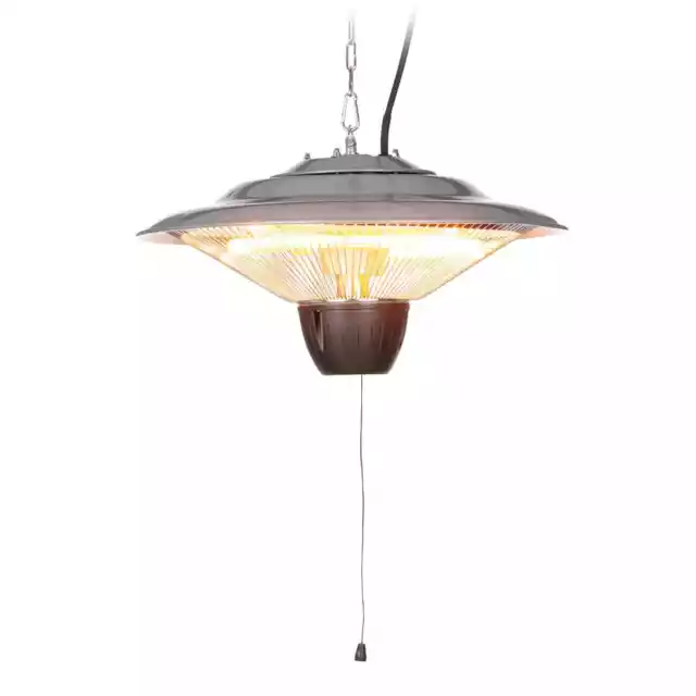 *B-WARE* 1500 Watt Halogen Decken Heizstrahler Terrassen Elektro Heizung Quarz