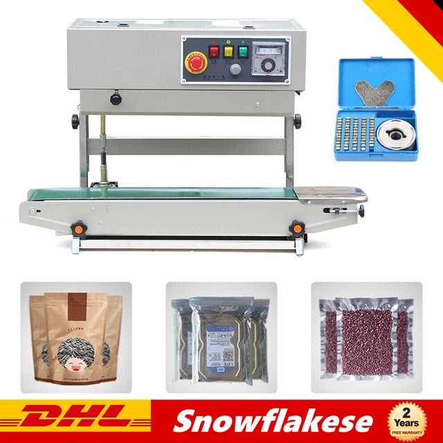 Sigillatrice automatica continua 800 W sacchetto di plastica sigillatrice