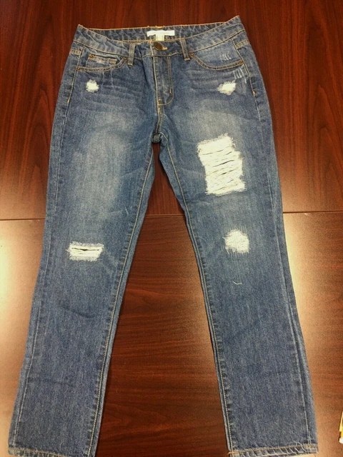 Life in Progress Women Jeans Sz 27 Distressed Ripped Skinny