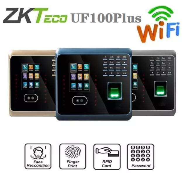 ZKTeco UF100Plus WiFi Biometric Fingerprint Face Recognition Time Attendance