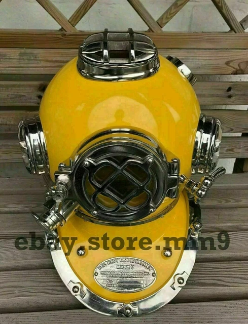 Casque De Plongée Mark V US Navy – Réplique En Aluminium Et Acier, Fabrication Indienne