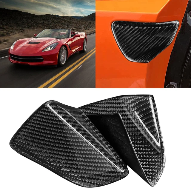 Real Carbon Fiber Door Handle Bowl Cover Trim for Corvette C7 14-19 Accessories