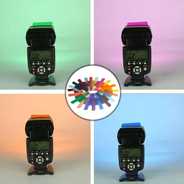Kit de filtros de geles de color FLash Speedlite 20 un. Fr Nikon J0F4 Godox Yongnuo L8O3