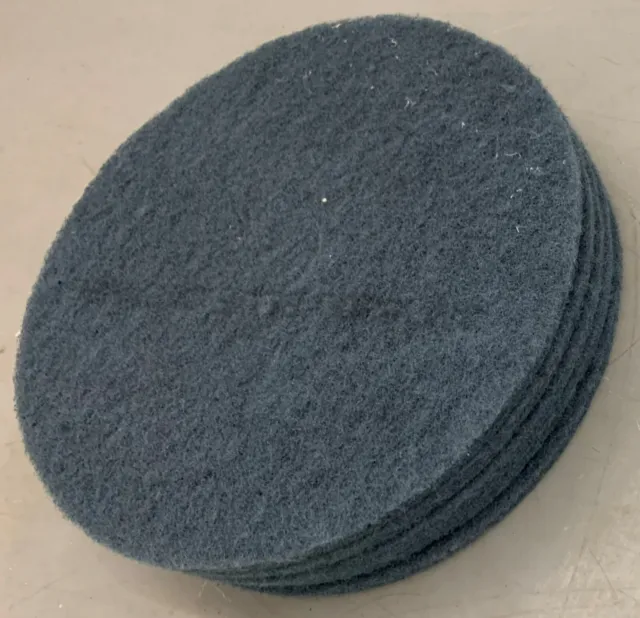3M 8300 Floor 19" Round Blue Color Scrubbing Maintenance Cleaning 5 Pads