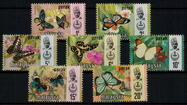 Malaiische Staaten Perak; Schmetterlinge 1971 kpl. **  (11,-)