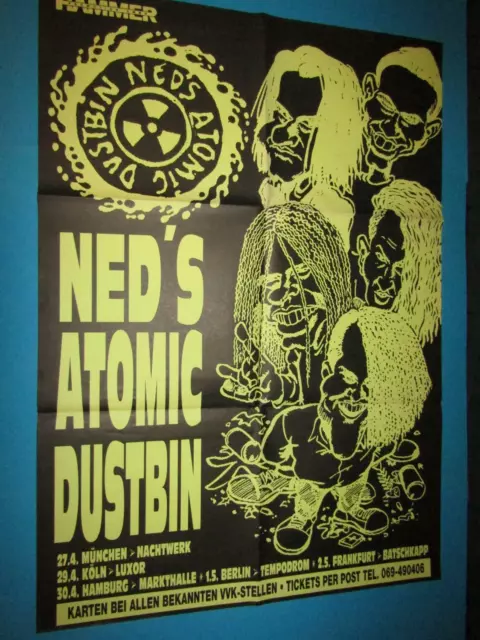 Ned's Atomic Dustbin 1991 Konzert-Plakat, Tourposter, Promo Poster - 84 x 59 cm