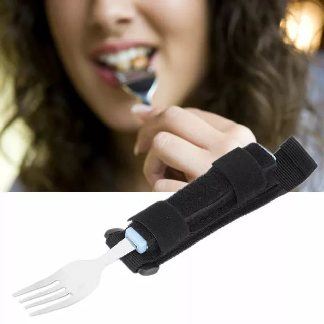 Adjustable Eating Assistance Fork Spoon Elderly Weak Grip Utensil Self-Feeding