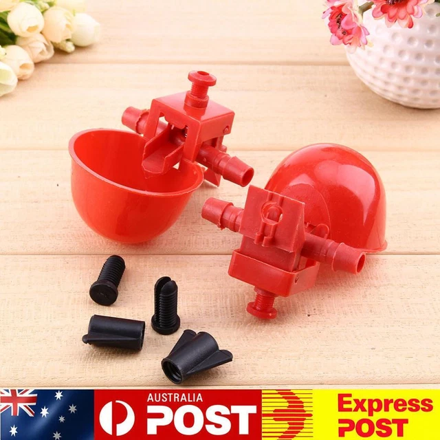 10pcs Automatic Bird Coop Feed Poultry Water Cups Chicken Fowl Drinker Farm Tool