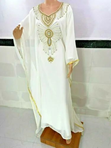 SALE New Moroccan Dubai Kaftans Farasha Abaya Dress Very Fancy Kaftan Long Gown