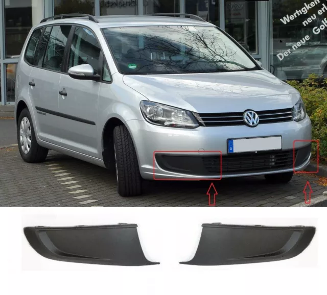For Vw Touran 1T3 10-15 New Front Lower Bumper Fog Grille Pair Set Right+Left