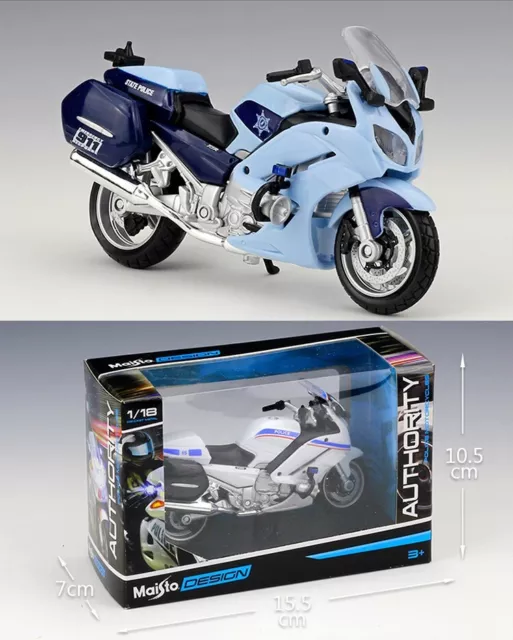 MAISTO 1:18 YAMAHA FJR 1300A BL MOTORCYCLE Bike Model collection Toy Gift NIB