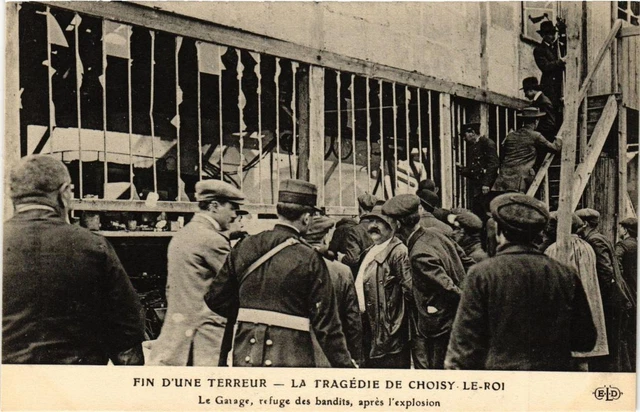 CPA AK Tragedy of CHOOSE-the-King End of a Terror the Garage (700300)