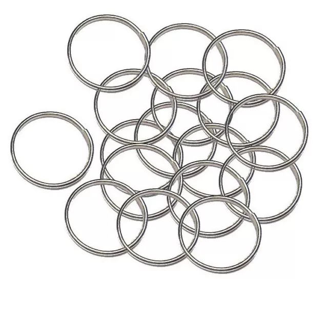 250 Binderinge 12mm Ösen Altsilber Metall Ring Verbinder Spaltringe SF16