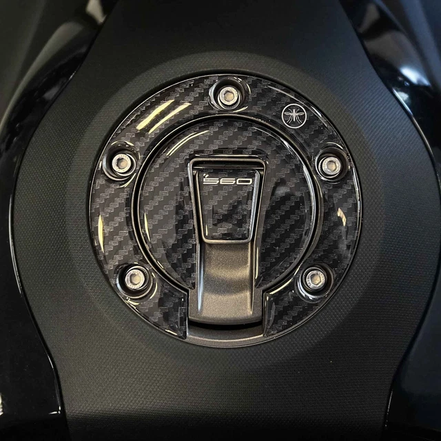 ADESIVI 3D Carbonio-ergal COMPATIBILI Per YAMAHA TMAX 530 Y Frontale 2012 2016