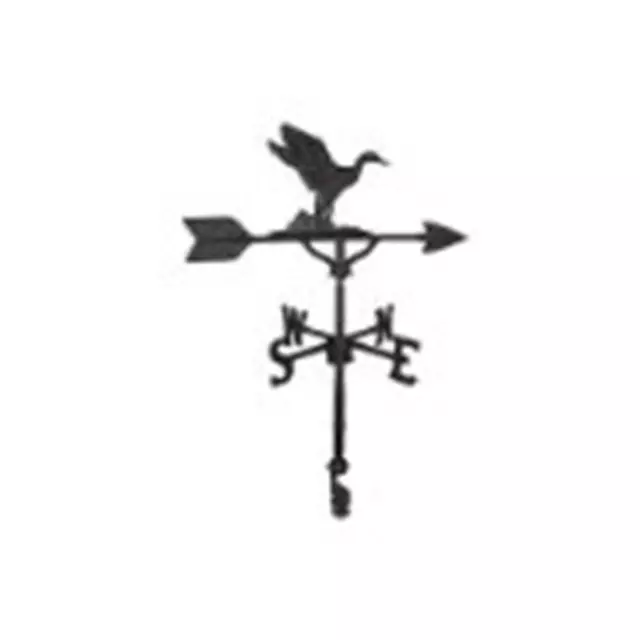 Montague Metal Products WV-270-SB 200 Series 32 In. Black Duck Weathervane