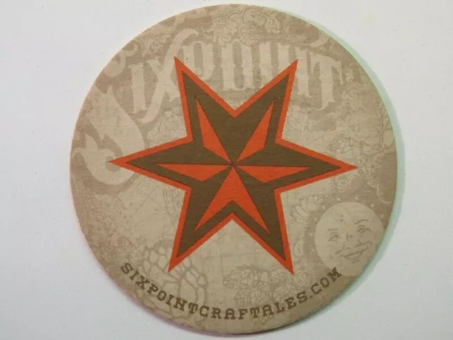 Bierbrauerei Pub Untersetzer ~ SIXPOINT Craft Ales ~ Brooklyn, NEW YORK seit 2005