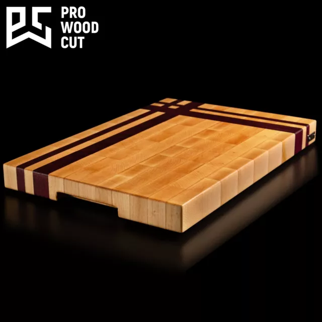 TAGLIERE ARTIGIANALE PROFESSIONALE in legno massello acero/amaranto  ProWoodCut EUR 276,00 - PicClick IT