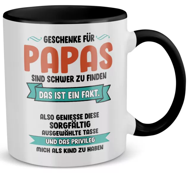 Papa Geschenk zum Vatertag Vater Tasse Geburtstag Kaffeetasse Mann Weihnachten