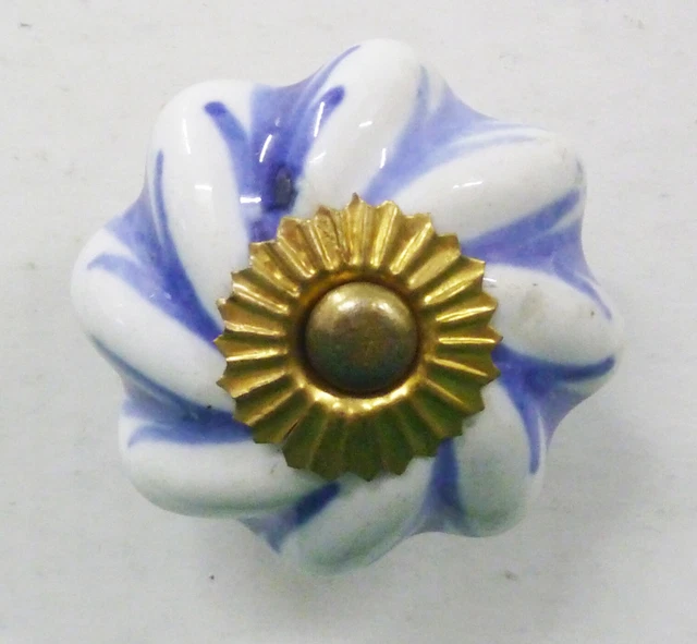 Boutons Porcelaine Céramique Artisanal Poignées Porte Tiroir Placard Armoire