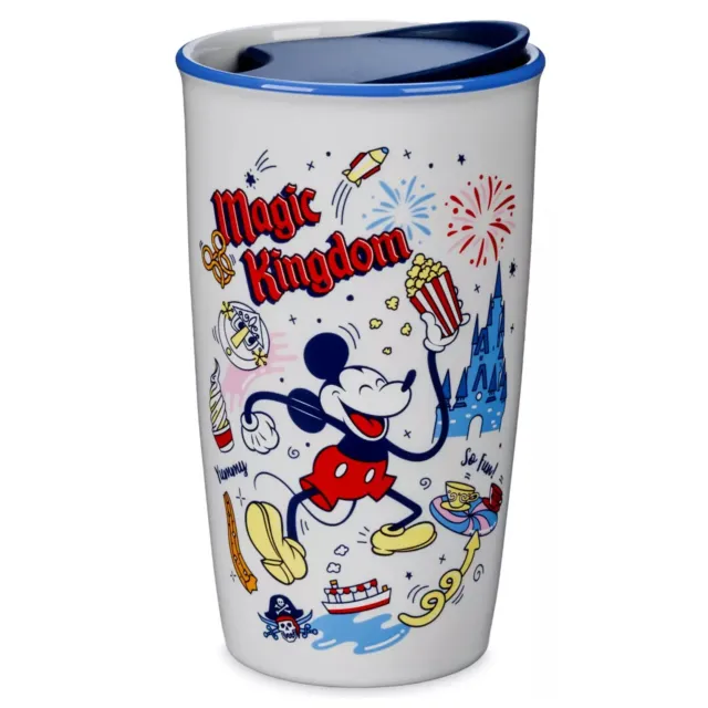 Starbucks Disney World Magic Kingdom Porcelain Tumbler Mickey Mouse Travel Mug