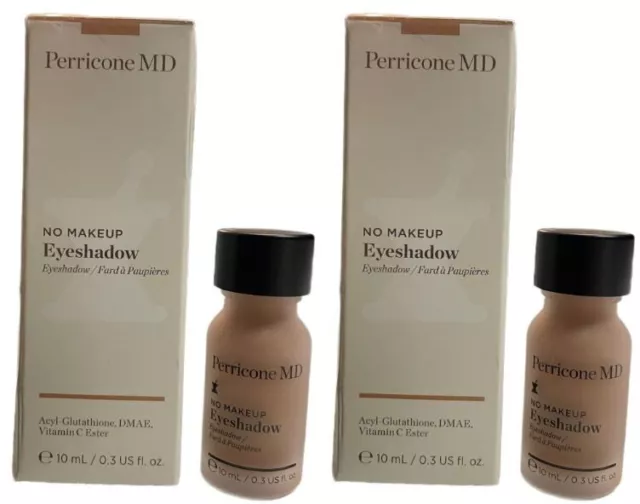 2x Perricone MD Sans Maquillage Fard à Paupières (Ombre 3) 8.9ml, Neuf en Boîte