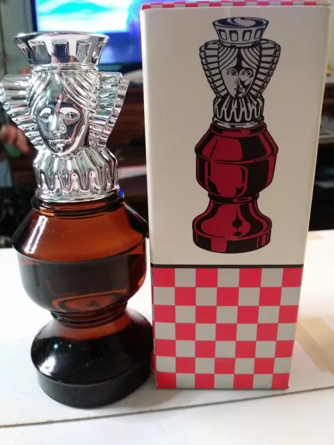 Vintage-AVON THE Queen   -Chess Piece-WILD COUNTRY-After Shave 3 oz- FULL BOTTLE