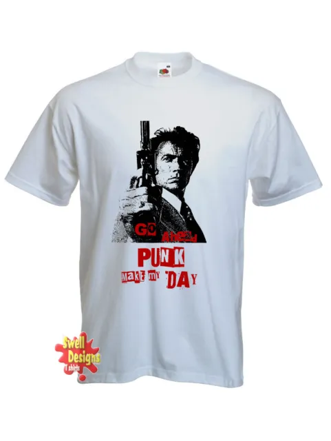 DIRTY HARRY Clint Eastwood go ahead punk T Shirt S-XXXL