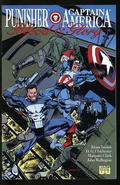 Punisher Captain America Blood And Glory #1-3 Near Mint Complete Set 1992
