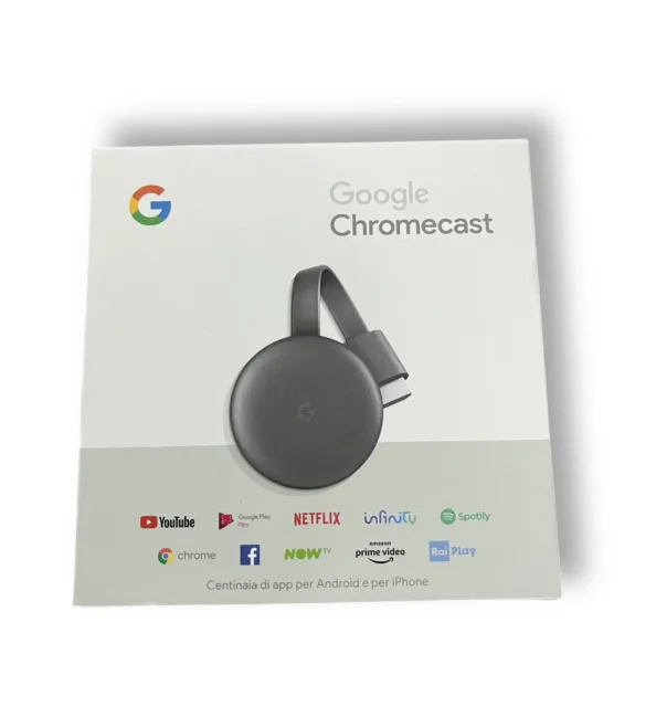 Google Chromecast (3rd Generation) HDMI Streaming Stick - Schwarz (GA00439-DE)