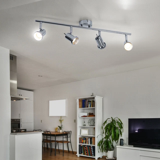 LAMPADA SOFFITTO BINARIO Faretti Spot da Mobile Cromo Pavimento 4