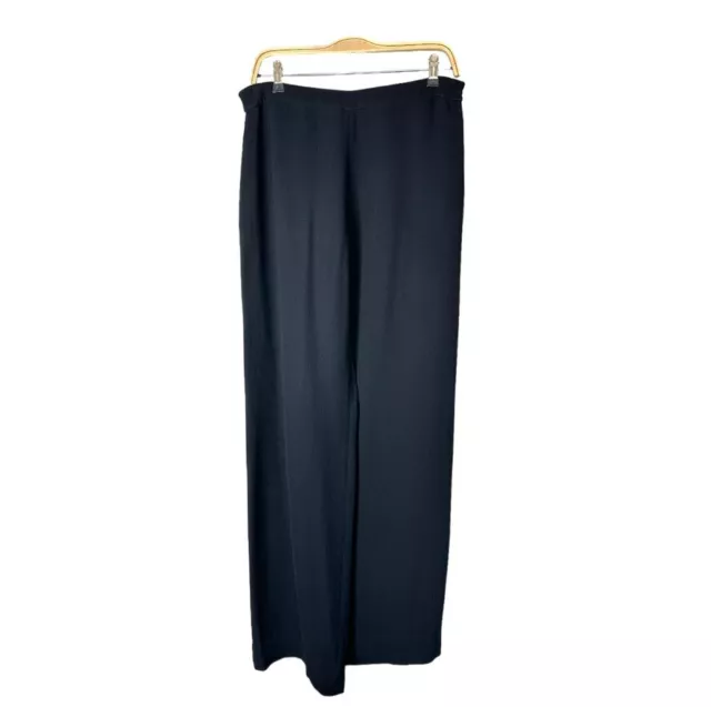 Christian Lacroix Bazar pants. Black, Viscose mix. Wide Leg. Made In France. 44