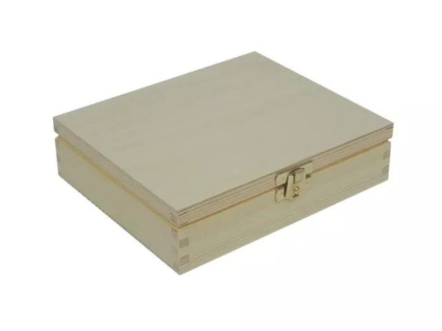 Wooden box with lid for playing card cards 2 decks storage 15.5 cm x 12 cm New