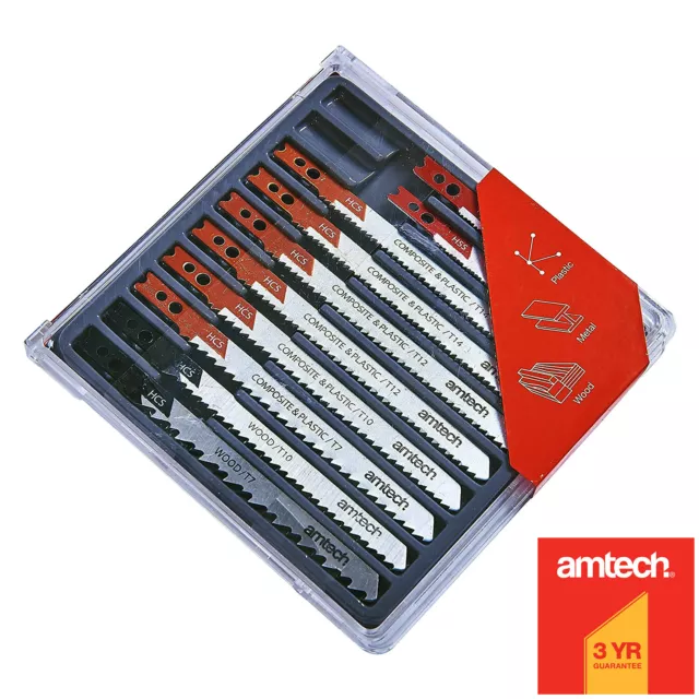 10Pcs Jigsaw Blades Set For Black Decker Jig Saw Metal Plastic