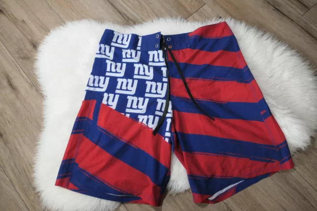 NEW YORK GIANTS NFL Team Apparel Men's Size 34 Swimming Trunks Board Shorts