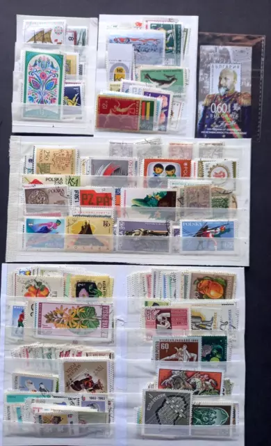 Bulgaria-Hungary-Poland-Austria : 700 Stamps (Used And Mnh** )+ 1 Minisheet