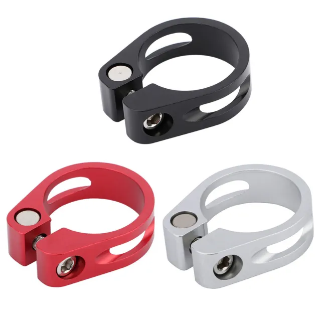 fr Mountain Bike Seat Post Clamp CNC Aluminum Alloy Bicycle Seat Tube Mount Clip