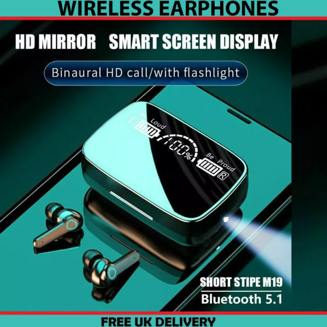 Bluetooth 5.1 TWS Wireless Headphones Earphones Headset For All Mobile Phones UK