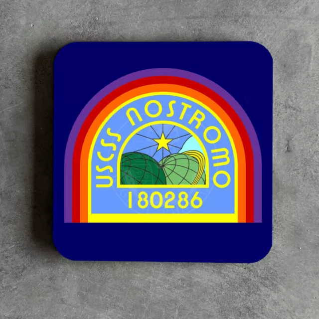 Alien Inspiré Nostromo Ras Patch dessous de Verre Sulaco Weyland Yutani Uscm