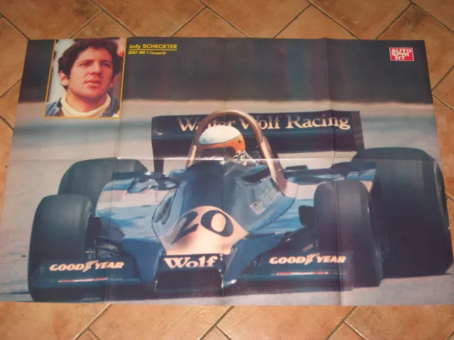# Poster Jody Scheckter Wolf Wr-1 Cosworth 1978 Cm.90X60