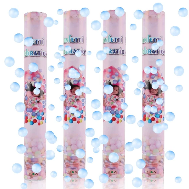 XiXiRan Lanceur De Confettis 4pcs - Canon à Confettis Pour Mariage Et Anniversaire - Tube Décoration