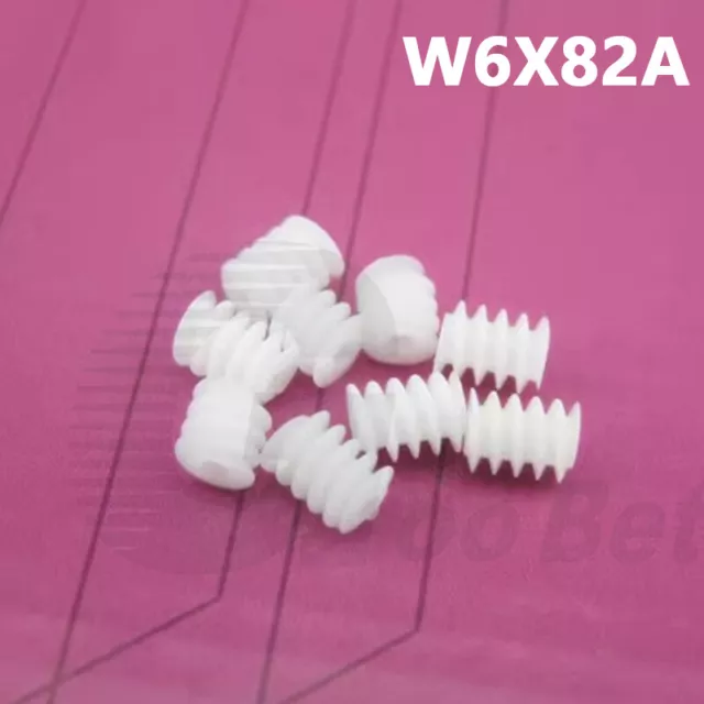 Modulo 0,5 Worm Gear 6mm W6X82A A Ingranaggio Addestramento per 2mm Albero Motore RC Modello Fai Da Te