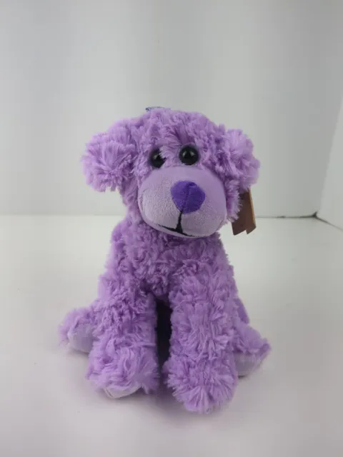 The Petting Zoo purple Poodle Puppy Dog plush 2022 Gem