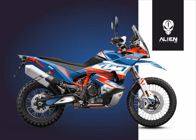Kit Autocollants Graphiques Race GP MX Style Pour KTM 790/890 Adventure R (2019-2022)