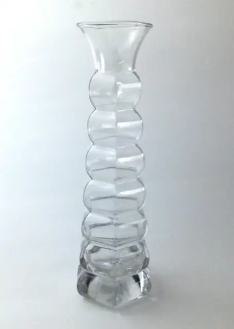 Jarrón de Cristal Artístico y Diseño Made in Italy Hecho a Mano 19 cm