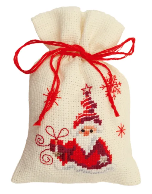 Vervaco 0144326 Pack Santa With Gift Embroidery Counted